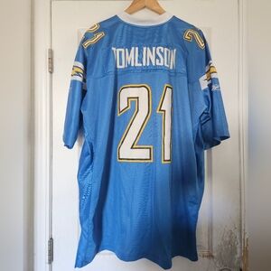 Authentic San Diego Chargers LaDainian Tomlinson Powder Blue Reebok Jersey 3XL